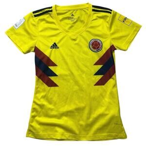 Adidas Columbia Soccer Jersey Womens Small Futbol Climalite Russia World Cup